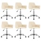 vidaXL Esszimmerstühle 6 Stk. Drehbar Creme Samt vidaXL Esszimmerstühle 6 Stk. Drehbar Creme Samt