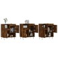 Sideboards 3 Stk. Räuchereiche Holzwerkstoff Sideboards 3 Stk. Räuchereiche Holzwerkstoff