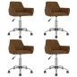 vidaXL Esszimmerstühle 4 Stk. Drehbar Braun Samt vidaXL Esszimmerstühle 4 Stk. Drehbar Braun Samt