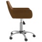 vidaXL Esszimmerstühle 4 Stk. Drehbar Braun Samt vidaXL Esszimmerstühle 4 Stk. Drehbar Braun Samt