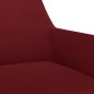 vidaXL Bürostuhl Drehbar Weinrot Samt vidaXL Bürostuhl Drehbar Weinrot Samt
