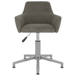 vidaXL Bürostuhl Drehbar Dunkelgrau Samt