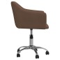 vidaXL Esszimmerstühle 4 Stk. Drehbar Braun Stoff vidaXL Esszimmerstühle 4 Stk. Drehbar Braun Stoff