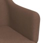 vidaXL Esszimmerstühle 4 Stk. Drehbar Braun Stoff vidaXL Esszimmerstühle 4 Stk. Drehbar Braun Stoff