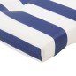 Liegestuhl-Auflagen 2 Stk. Blau & Weiß Gestreift Oxford-Gewebe Liegestuhl-Auflagen 2 Stk. Blau & Weiß Gestreift Oxford-Gewebe