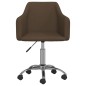 vidaXL Esszimmerstühle 4 Stk. Drehbar Dunkelbraun Stoff vidaXL Esszimmerstühle 4 Stk. Drehbar Dunkelbraun Stoff
