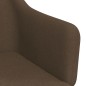 vidaXL Esszimmerstühle 4 Stk. Drehbar Dunkelbraun Stoff vidaXL Esszimmerstühle 4 Stk. Drehbar Dunkelbraun Stoff