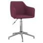 vidaXL Esszimmerstühle 4 Stk. Drehbar Lila Stoff vidaXL Esszimmerstühle 4 Stk. Drehbar Lila Stoff