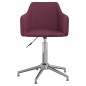 vidaXL Esszimmerstühle 4 Stk. Drehbar Lila Stoff vidaXL Esszimmerstühle 4 Stk. Drehbar Lila Stoff