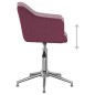 vidaXL Esszimmerstühle 4 Stk. Drehbar Lila Stoff vidaXL Esszimmerstühle 4 Stk. Drehbar Lila Stoff