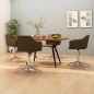 vidaXL Esszimmerstühle 4 Stk. Drehbar Dunkelbraun Stoff vidaXL Esszimmerstühle 4 Stk. Drehbar Dunkelbraun Stoff