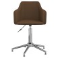 vidaXL Esszimmerstühle 4 Stk. Drehbar Dunkelbraun Stoff vidaXL Esszimmerstühle 4 Stk. Drehbar Dunkelbraun Stoff