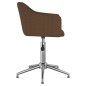 vidaXL Esszimmerstühle 4 Stk. Drehbar Dunkelbraun Stoff vidaXL Esszimmerstühle 4 Stk. Drehbar Dunkelbraun Stoff