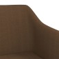 vidaXL Esszimmerstühle 4 Stk. Drehbar Dunkelbraun Stoff vidaXL Esszimmerstühle 4 Stk. Drehbar Dunkelbraun Stoff