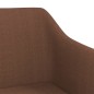 vidaXL Esszimmerstühle 4 Stk. Drehbar Braun Stoff vidaXL Esszimmerstühle 4 Stk. Drehbar Braun Stoff