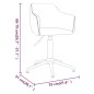 vidaXL Esszimmerstühle 4 Stk. Drehbar Braun Stoff vidaXL Esszimmerstühle 4 Stk. Drehbar Braun Stoff