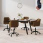 vidaXL Esszimmerstühle 4 Stk. Drehbar Braun Samt vidaXL Esszimmerstühle 4 Stk. Drehbar Braun Samt