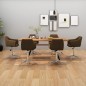 vidaXL Esszimmerstühle 6 Stk. Drehbar Dunkelbraun Stoff vidaXL Esszimmerstühle 6 Stk. Drehbar Dunkelbraun Stoff