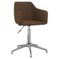 vidaXL Esszimmerstühle 6 Stk. Drehbar Dunkelbraun Stoff vidaXL Esszimmerstühle 6 Stk. Drehbar Dunkelbraun Stoff