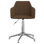 vidaXL Esszimmerstühle 6 Stk. Drehbar Dunkelbraun Stoff vidaXL Esszimmerstühle 6 Stk. Drehbar Dunkelbraun Stoff