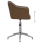 vidaXL Esszimmerstühle 6 Stk. Drehbar Dunkelbraun Stoff vidaXL Esszimmerstühle 6 Stk. Drehbar Dunkelbraun Stoff