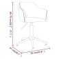 vidaXL Esszimmerstühle 6 Stk. Drehbar Dunkelbraun Stoff vidaXL Esszimmerstühle 6 Stk. Drehbar Dunkelbraun Stoff