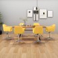 vidaXL Esszimmerstühle Drehbar 6 Stk. Gelb Stoff vidaXL Esszimmerstühle Drehbar 6 Stk. Gelb Stoff