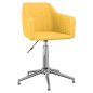 vidaXL Esszimmerstühle Drehbar 6 Stk. Gelb Stoff vidaXL Esszimmerstühle Drehbar 6 Stk. Gelb Stoff