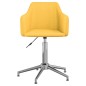 vidaXL Esszimmerstühle Drehbar 6 Stk. Gelb Stoff vidaXL Esszimmerstühle Drehbar 6 Stk. Gelb Stoff