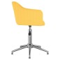 vidaXL Esszimmerstühle Drehbar 6 Stk. Gelb Stoff vidaXL Esszimmerstühle Drehbar 6 Stk. Gelb Stoff