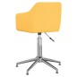vidaXL Esszimmerstühle Drehbar 6 Stk. Gelb Stoff vidaXL Esszimmerstühle Drehbar 6 Stk. Gelb Stoff