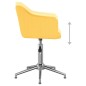 vidaXL Esszimmerstühle Drehbar 6 Stk. Gelb Stoff vidaXL Esszimmerstühle Drehbar 6 Stk. Gelb Stoff