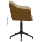 vidaXL Esszimmerstühle 4 Stk. Drehbar Braun Samt vidaXL Esszimmerstühle 4 Stk. Drehbar Braun Samt