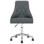vidaXL Esszimmerstühle 2 Stk. Drehbar Dunkelgrau Stoff vidaXL Esszimmerstühle 2 Stk. Drehbar Dunkelgrau Stoff