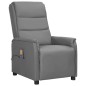 vidaXL Massagesessel mit Aufstehhilfe Grau Kunstleder vidaXL Massagesessel mit Aufstehhilfe Grau Kunstleder