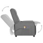 vidaXL Massagesessel mit Aufstehhilfe Grau Kunstleder vidaXL Massagesessel mit Aufstehhilfe Grau Kunstleder