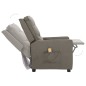 vidaXL Massagesessel mit Aufstehhilfe Hellgrau Stoff vidaXL Massagesessel mit Aufstehhilfe Hellgrau Stoff
