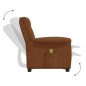 vidaXL Massagesessel mit Aufstehhilfe Braun Mikrofasergewebe vidaXL Massagesessel mit Aufstehhilfe Braun Mikrofasergewebe