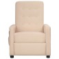 vidaXL Massagesessel mit Aufstehhilfe Creme Stoff vidaXL Massagesessel mit Aufstehhilfe Creme Stoff