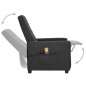 vidaXL Massagesessel mit Aufstehhilfe Dunkelgrau Stoff vidaXL Massagesessel mit Aufstehhilfe Dunkelgrau Stoff