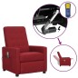 vidaXL Massagesessel mit Aufstehhilfe Weinrot Stoff vidaXL Massagesessel mit Aufstehhilfe Weinrot Stoff