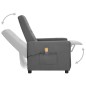 vidaXL Massagesessel mit Aufstehhilfe Hellgrau Stoff vidaXL Massagesessel mit Aufstehhilfe Hellgrau Stoff