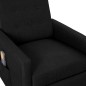 vidaXL Massagesessel mit Aufstehhilfe Schwarz Stoff vidaXL Massagesessel mit Aufstehhilfe Schwarz Stoff