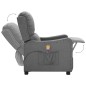vidaXL Massagesessel mit Aufstehhilfe Hellgrau Stoff vidaXL Massagesessel mit Aufstehhilfe Hellgrau Stoff