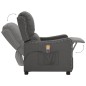 vidaXL Massagesessel mit Aufstehhilfe Dunkelgrau Stoff vidaXL Massagesessel mit Aufstehhilfe Dunkelgrau Stoff