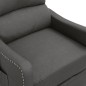 vidaXL Massagesessel mit Aufstehhilfe Dunkelgrau Stoff vidaXL Massagesessel mit Aufstehhilfe Dunkelgrau Stoff