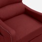 vidaXL Massagesessel mit Aufstehhilfe Weinrot Stoff vidaXL Massagesessel mit Aufstehhilfe Weinrot Stoff