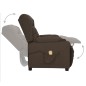 vidaXL Massagesessel mit Aufstehhilfe Dunkelbraun Stoff vidaXL Massagesessel mit Aufstehhilfe Dunkelbraun Stoff