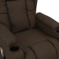 vidaXL Massagesessel mit Aufstehhilfe Dunkelbraun Stoff vidaXL Massagesessel mit Aufstehhilfe Dunkelbraun Stoff