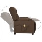 vidaXL Massagesessel mit Aufstehhilfe Braun Stoff vidaXL Massagesessel mit Aufstehhilfe Braun Stoff